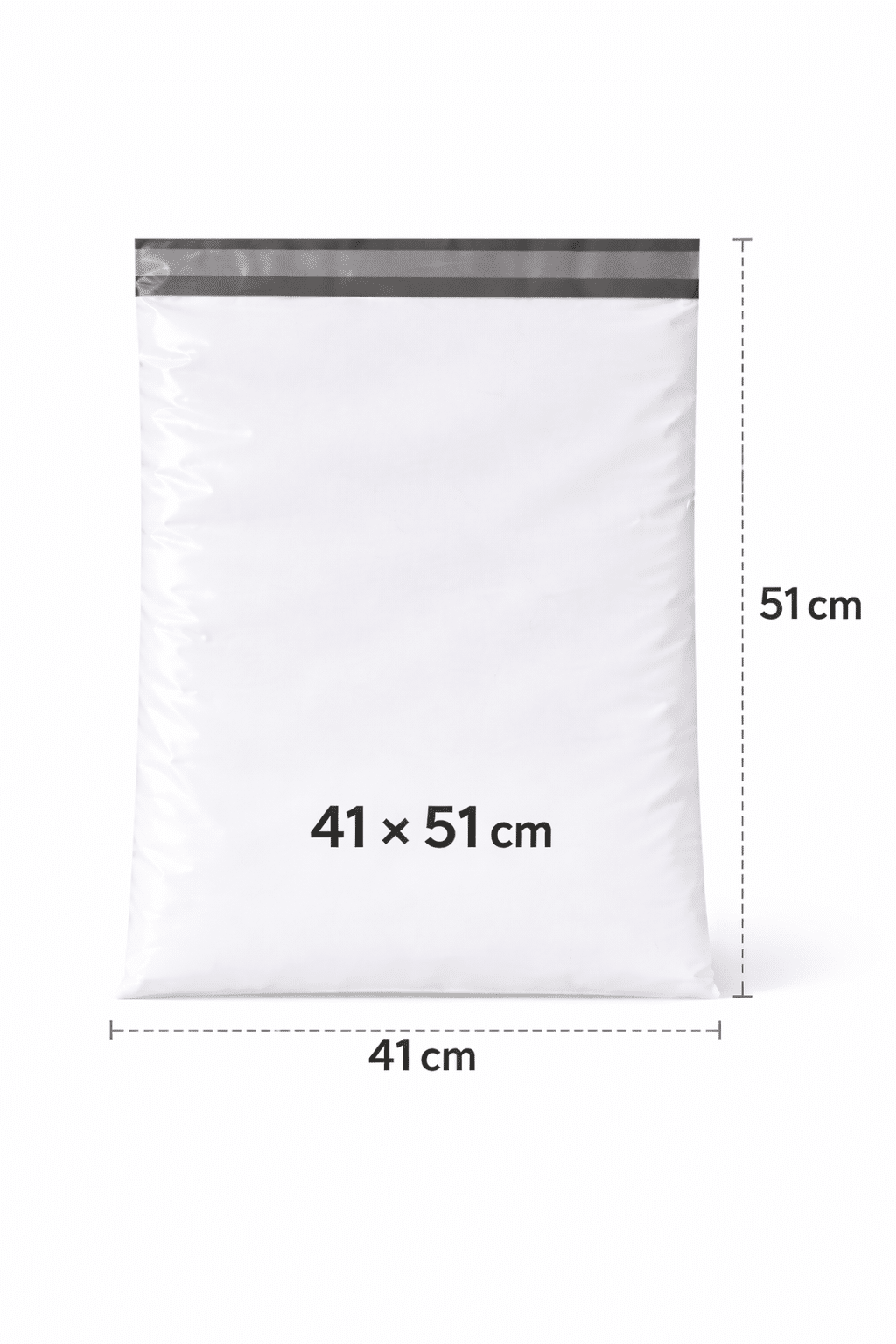 Kierrätetty LDPE postituspussi  Kierrätetyt postituspussit XL 41×51 cm – 50 kpl – ekologinen postituspussi