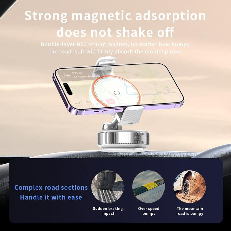 Magneettinen auton puhelinteline ZF160 – valkoinen versio